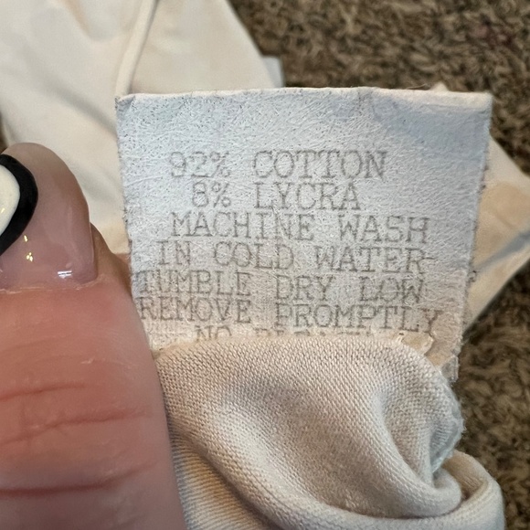 Johnny Was white three-quarter length sleeve cotton blouse top size medium - Picture 5 of 5